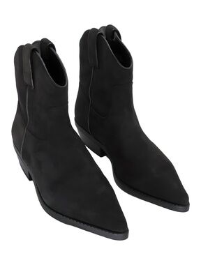 Michael Kors Noemie Chocolate Suede Western Style Ankle Boots Size 9M